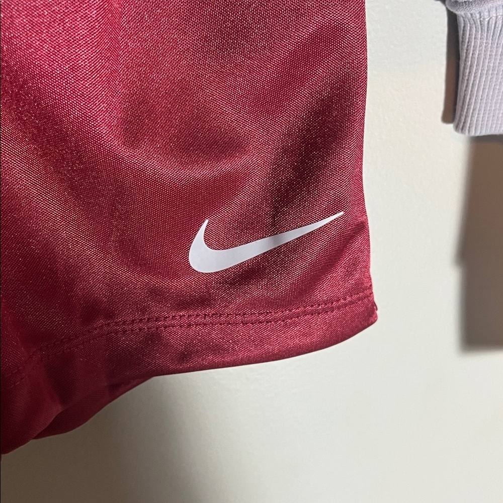 Nike Kids' Lavender Hoodie and Maroon Skort set - Picture 7 of 8